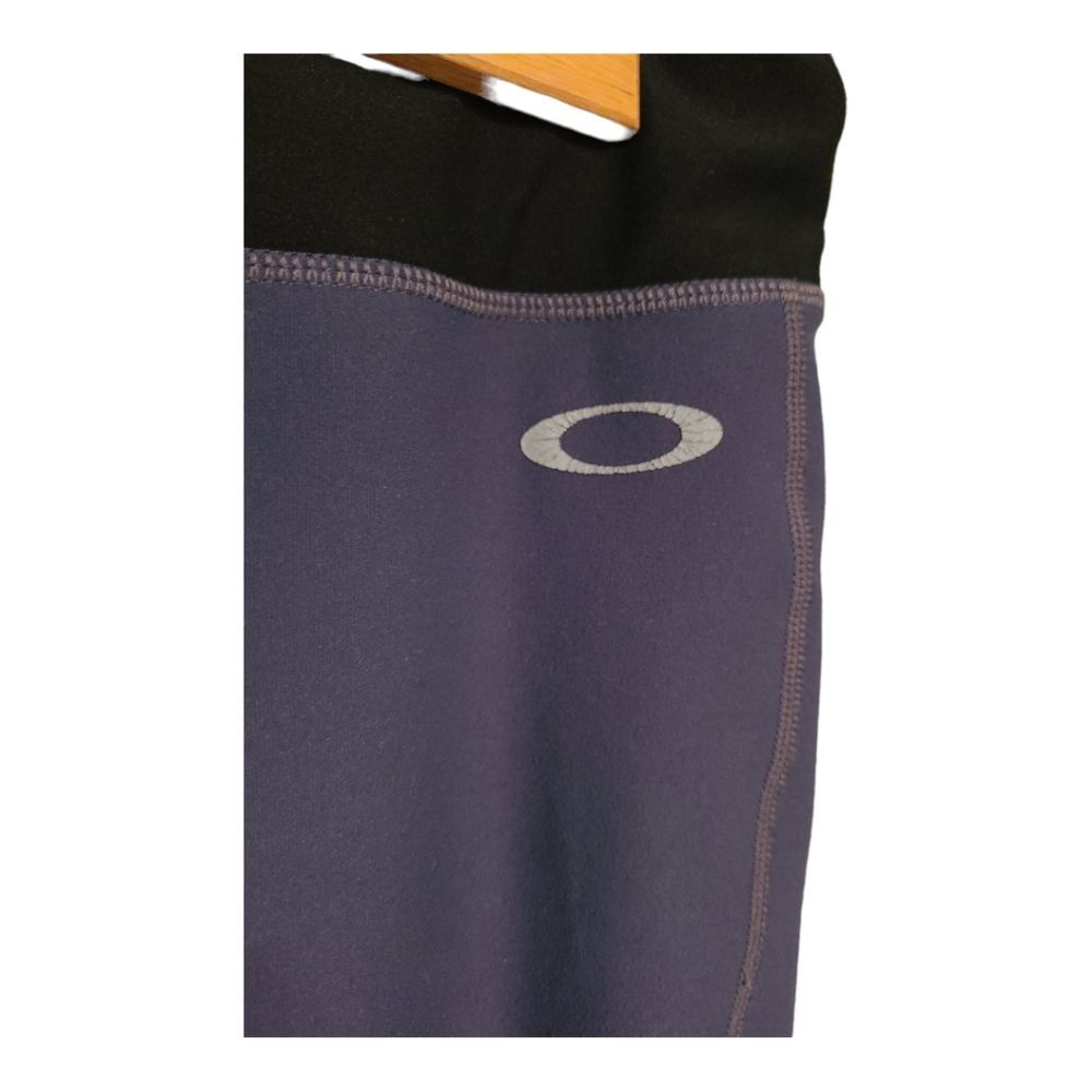 Oakley Womens Black Blue Logo Leggings Small - Picture 3 of 8